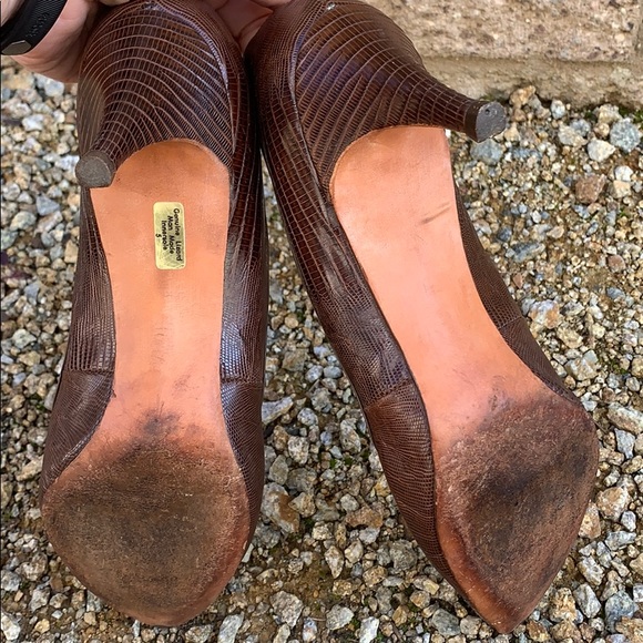 Vintage Roos Atkins lizard pump size 7 1/2AA - Picture 6 of 8
